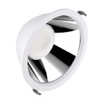 Ledvance LED Alasvalo Comfort Aluminium Valkoinen 42W 5000lm 55D - 930-940 CCT | 265mm - Odetnij 250mm - IP44 - Paras Värintoisto - UGR<19 - Zigbee Himmennettävä 