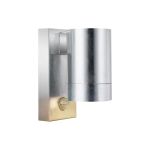 Nordlux Tin Seinävalaisin Metalli- ja Lasi Harmaa | 76mm - IP54 - Sopii GU10 - Liike- ja Valotunnistin 