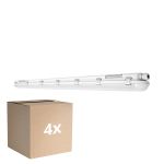 Monipakkaus 4x Ledvance LED Loisteputkivalaisimet Vedenkestävä Kosteudenkestävä 58W 8000lm - 840 Kylmä Valkoinen | 150cm