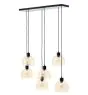 Brilliant Casto Riippuvalaisin Lasi Riippuvalaisin Metalli- Musta Beige | Sopii 6x E27