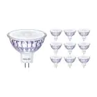 Monipakkaus 10x Philips Master Value LED Kohdevalaisin GU5.3 MR16 5.8W 460lm 60D - 930 Lämmin Valkoinen | Paras Värintoisto - Himmennettävä - Korvaa 35W